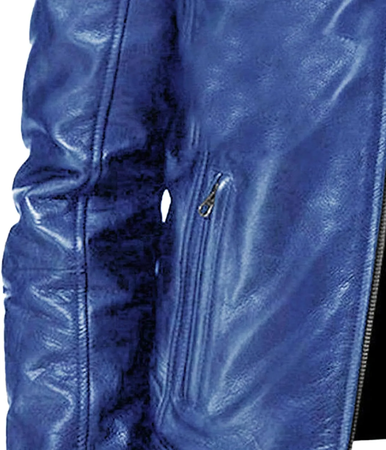 Men Slim Fit Motorcyle Leather Jacket Zip-Up Windbreaker Leather Jackets Lightweight PU Biker Vintage Coat