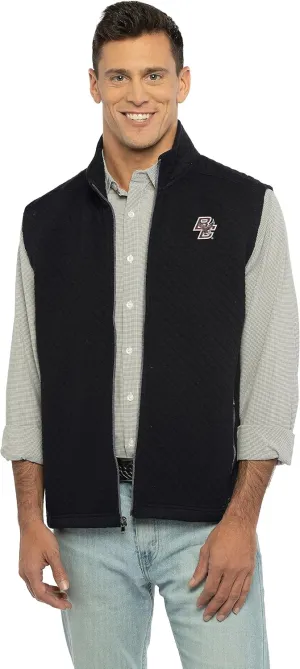Men's Collegiate Full Zip Quilted Vest