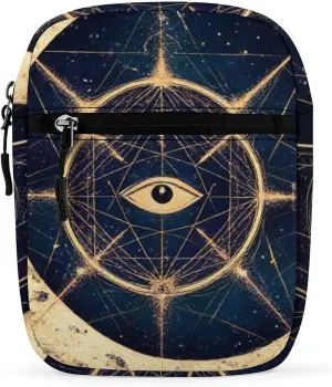 Mens Crossbody Zipper Bag, Small Shoulder Bag Zipper Travel Phone Pouch Wallet Waterproof Mini Purse