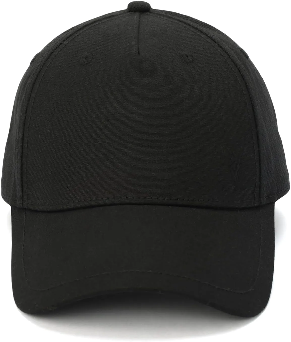 Men's Embroidered Ramskull Baseball Cap, Hat with Adjustable Strap, 100% Cotton, Black