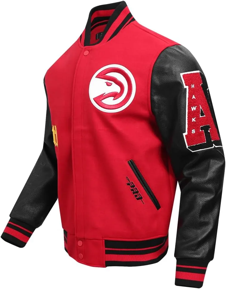 Mens NBA Old English Varsity Jacket