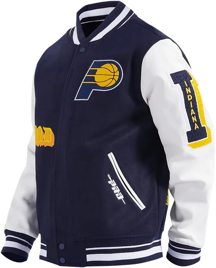 Mens NBA Old English Varsity Jacket