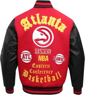 Mens NBA Old English Varsity Jacket