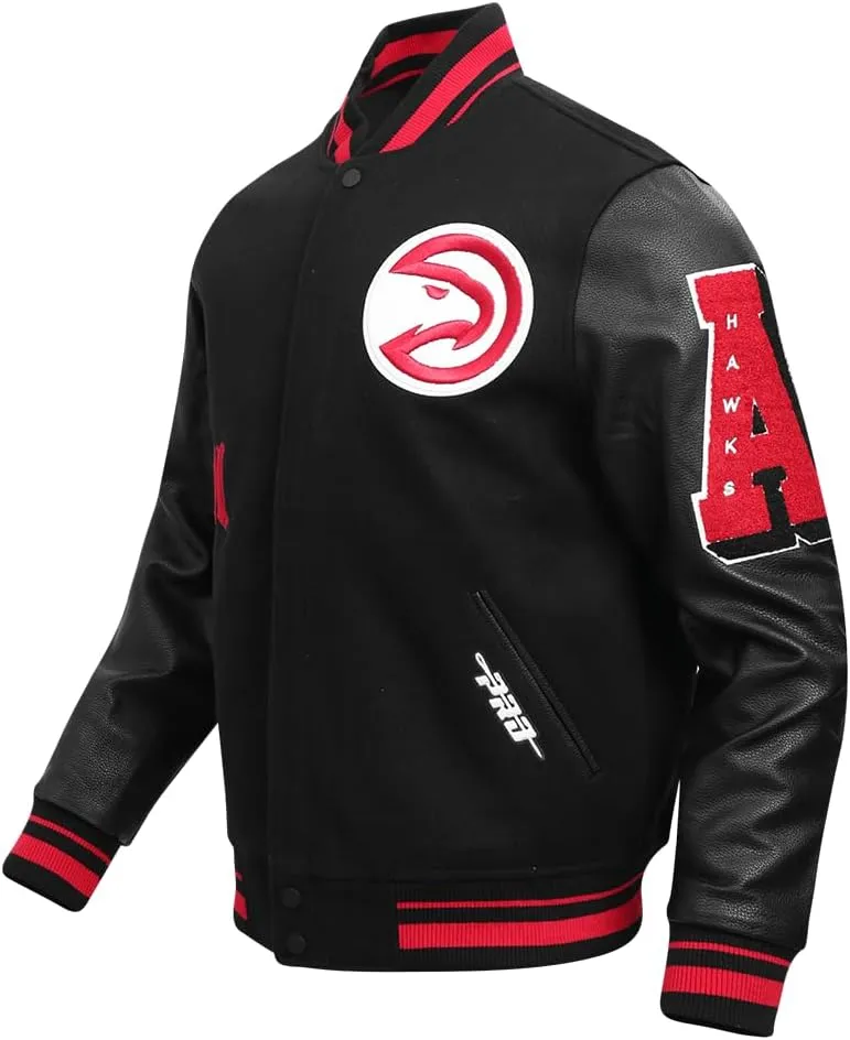 Mens NBA Old English Varsity Jacket