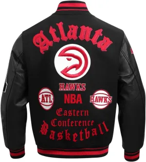Mens NBA Old English Varsity Jacket