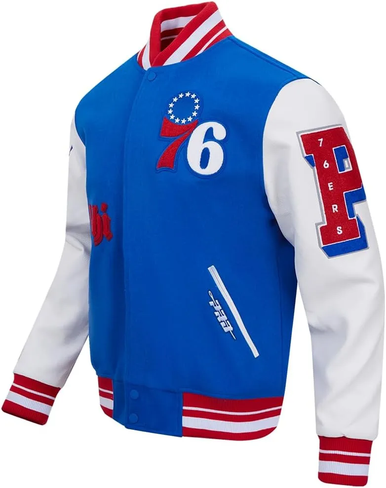 Mens NBA Old English Varsity Jacket