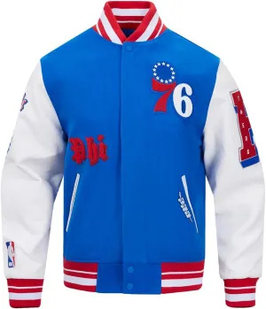 Mens NBA Old English Varsity Jacket