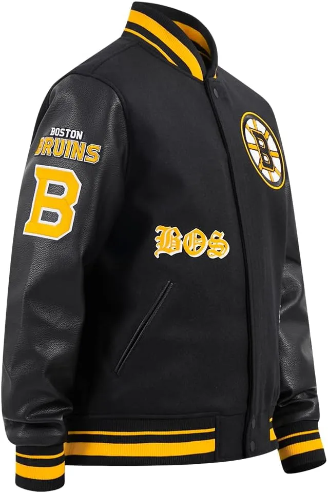 Mens NHL Old English Varsity Jacket