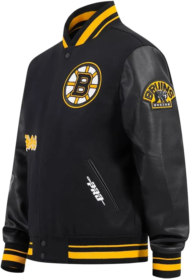 Mens NHL Old English Varsity Jacket