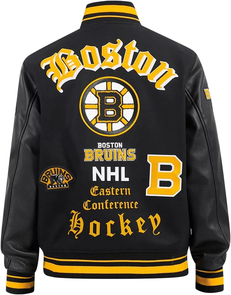 Mens NHL Old English Varsity Jacket