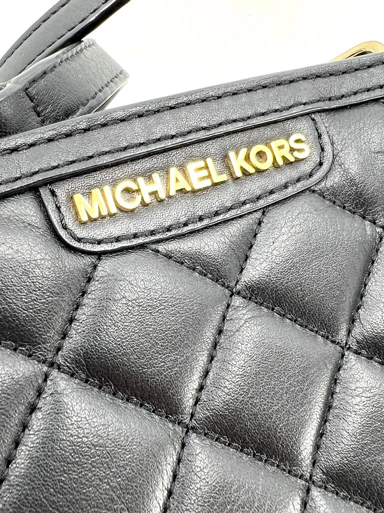 MICHAEL KORS MINI SELMA QUILTED LEATHER CROSSBODY BAG