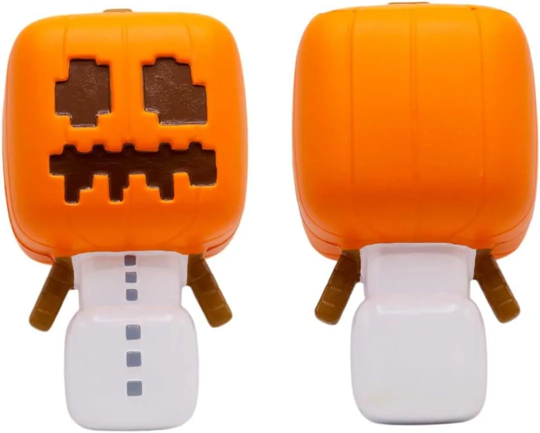 Minecraft Snow Golem Mighty Mega SquishMe – 12″ Official Slow-Rise PU Foam Plush by Just Toys, Stress Relief Toy (Creeper, Super Charged Creeper, Snow Golem, Pig, Ender Dragon, Bee)