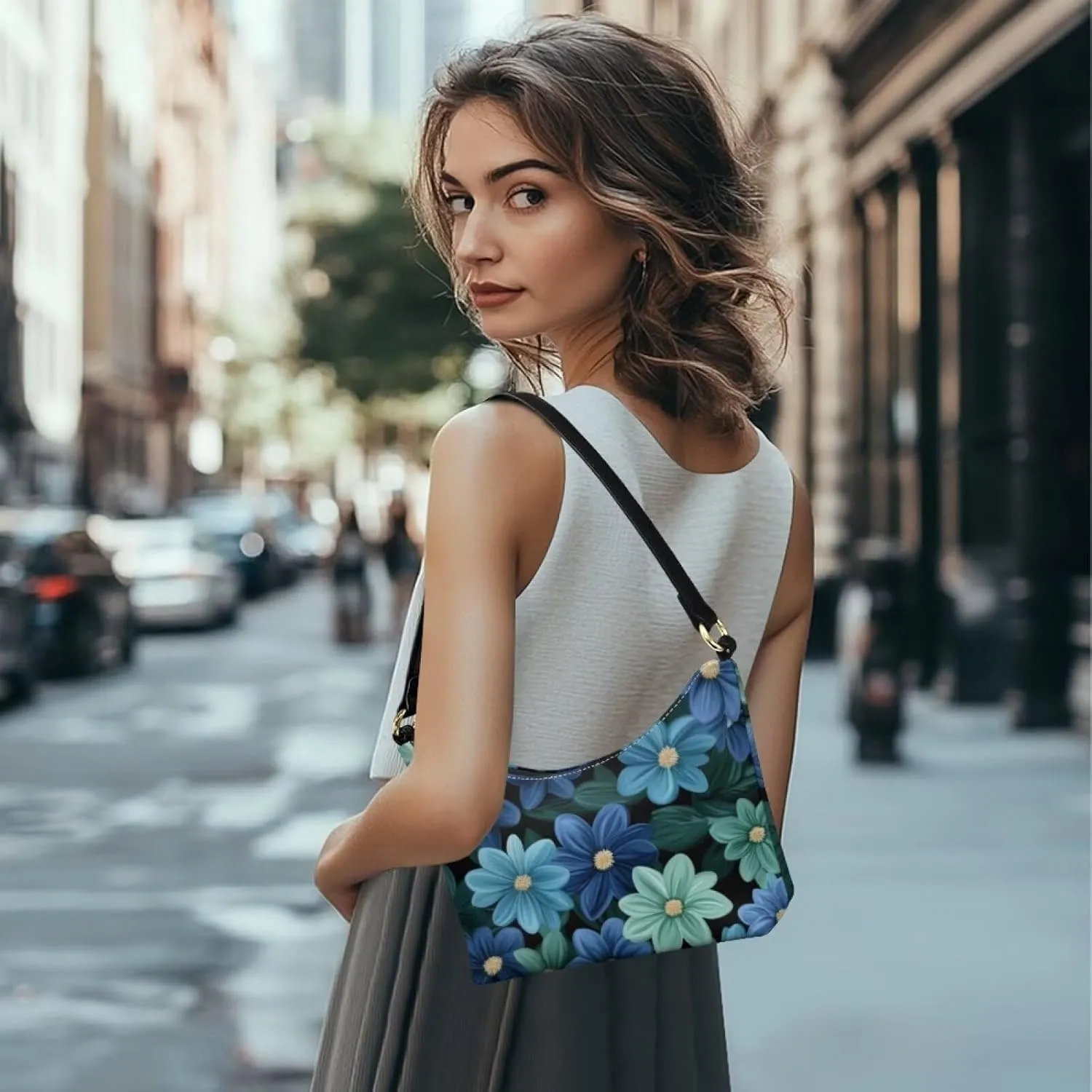 Mini Underarm Crossbody Bag for Women Leather for Dating Travel