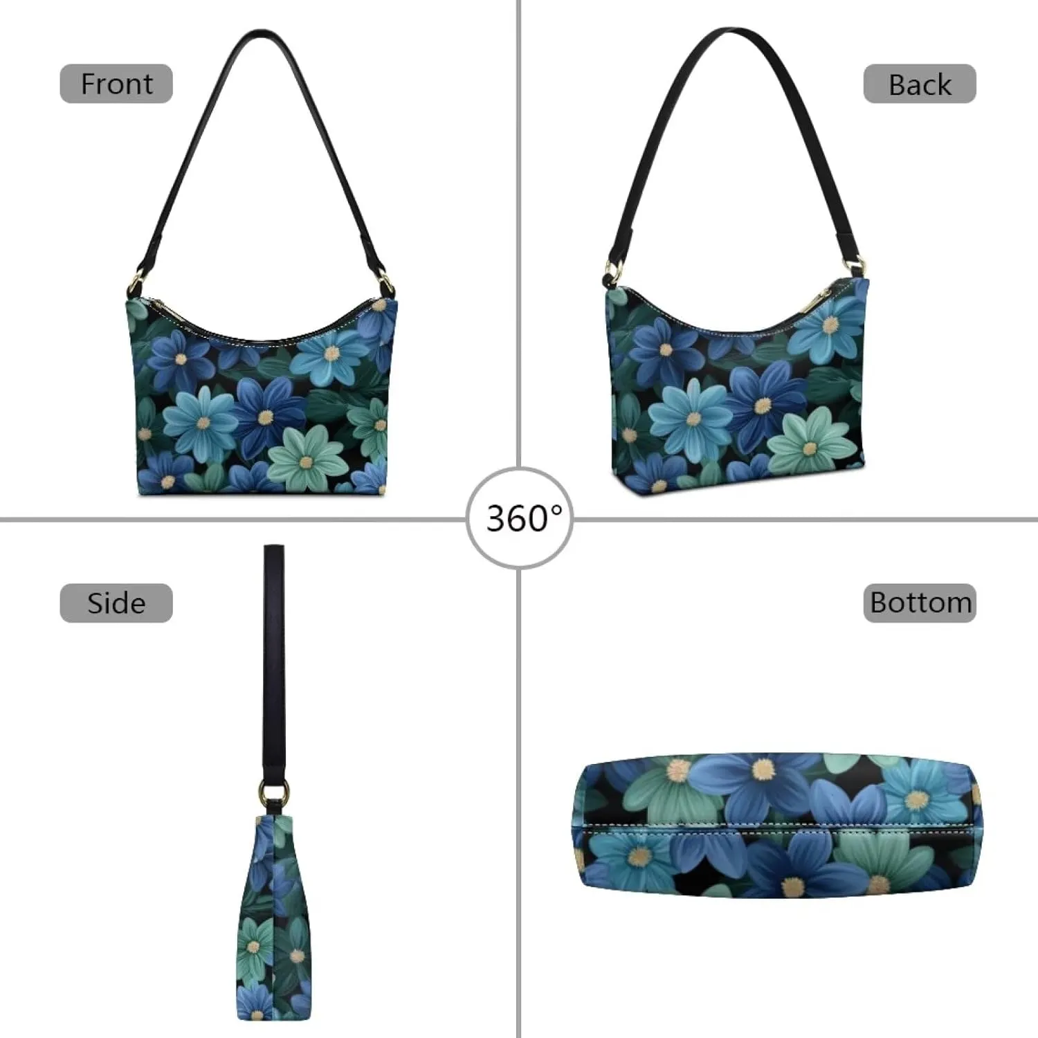 Mini Underarm Crossbody Bag for Women Leather for Dating Travel