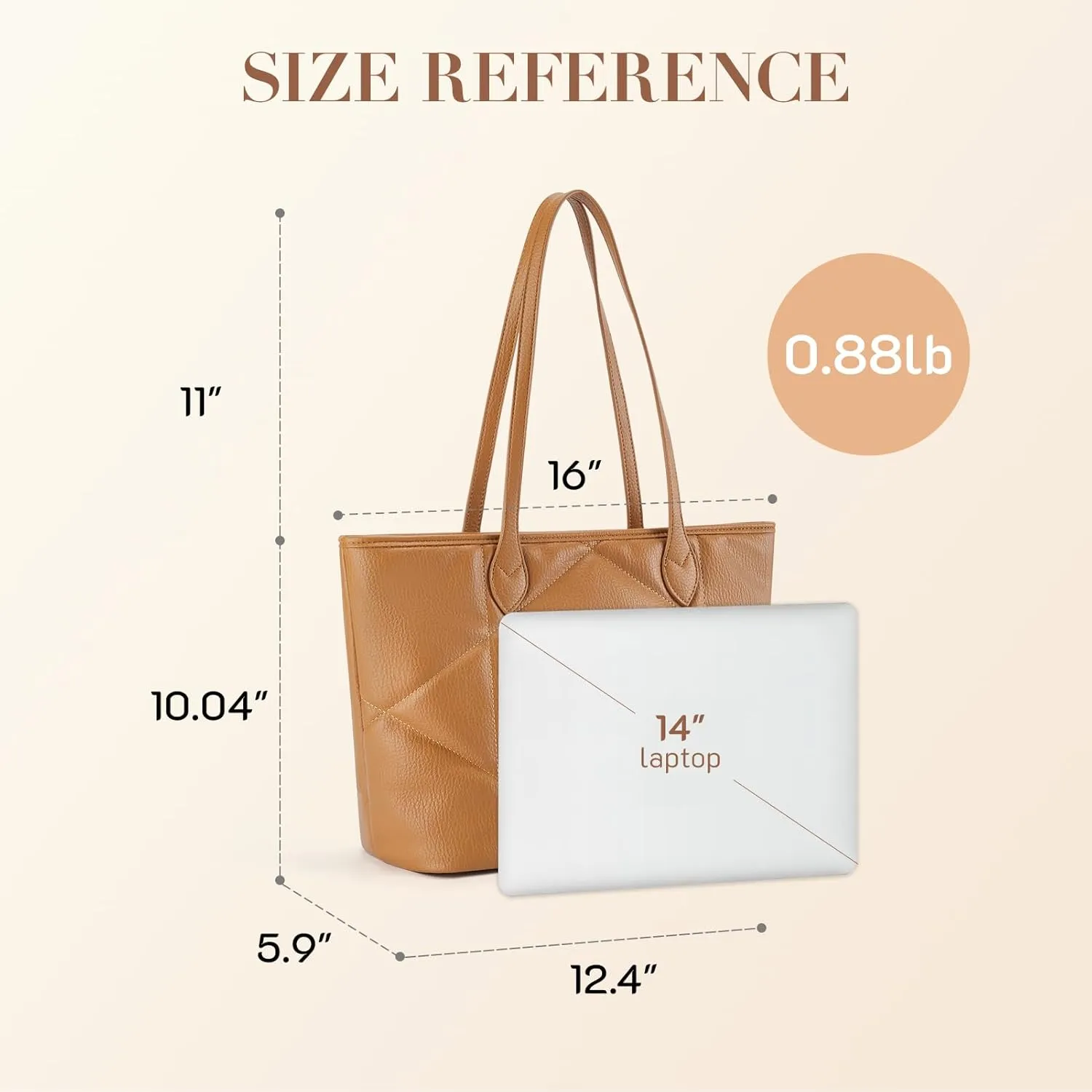 Missnine Quilted Tote Bags with Zipper, Vegan Leather Purses and Handbags for Women, Large Hobo Shoulder Bag