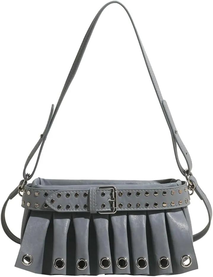 Molodo Retro Small Purses for Women PU Leather Studded Handbag Crossbody Bag Satchel for Party Vacation