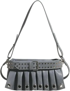 Molodo Retro Small Purses for Women PU Leather Studded Handbag Crossbody Bag Satchel for Party Vacation