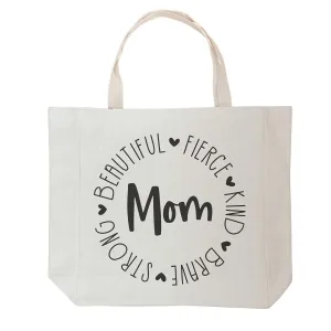Mom Tote Purse - Uplifting Words - Reusable Grocery Bags - Shopping Tote Bag - Mothers Day Gifts Useful