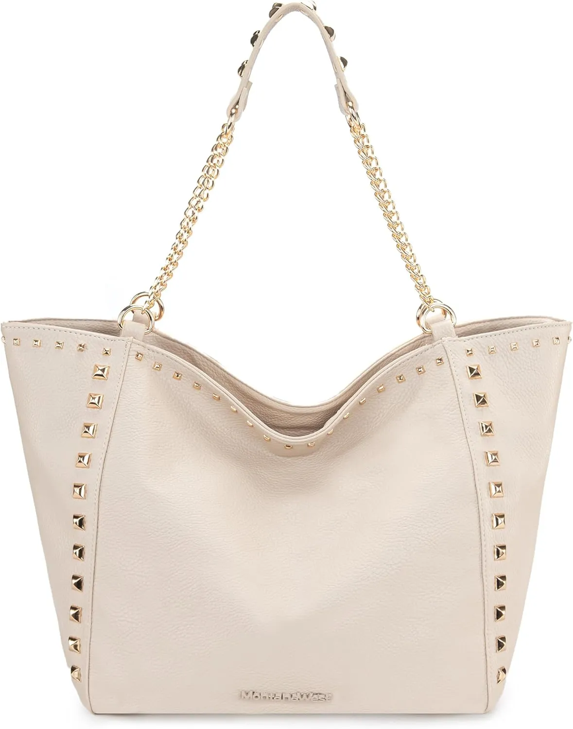Montana West Large Tote Bag for Women Oversized Shoulder Purses with Chain Handbags