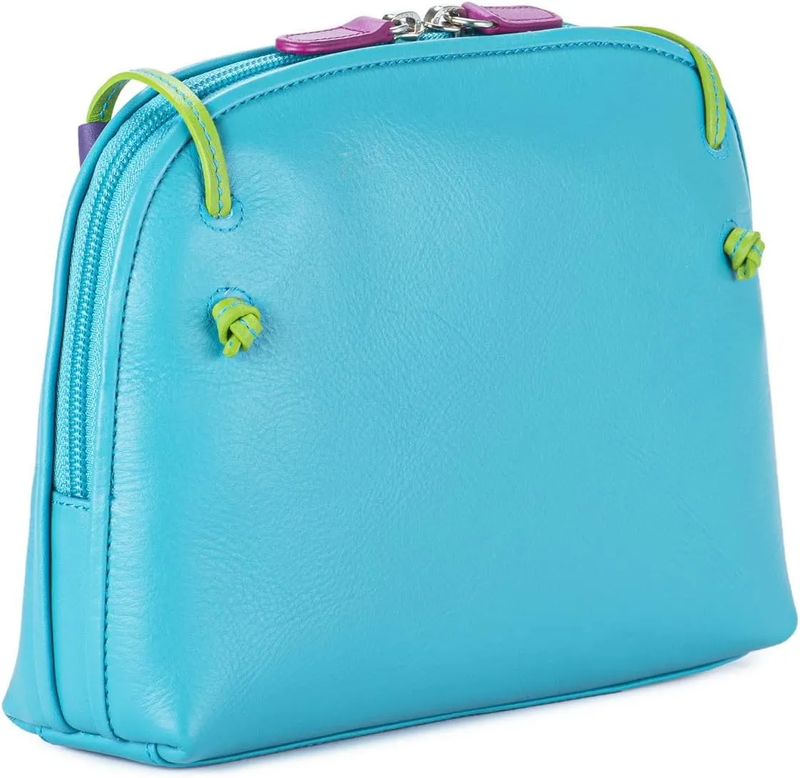 mywalit Rio Small Zip Top Handbag - Leather, Adjustable Strap, Slip Pockets, Zip Pocket, Fits a Kindle
