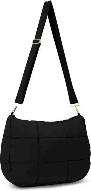 NAARIIAN Puffer bag Lightweight Quilted Tote Bags Puffy shoulder bag for Women Crossbody purse Padded handbag