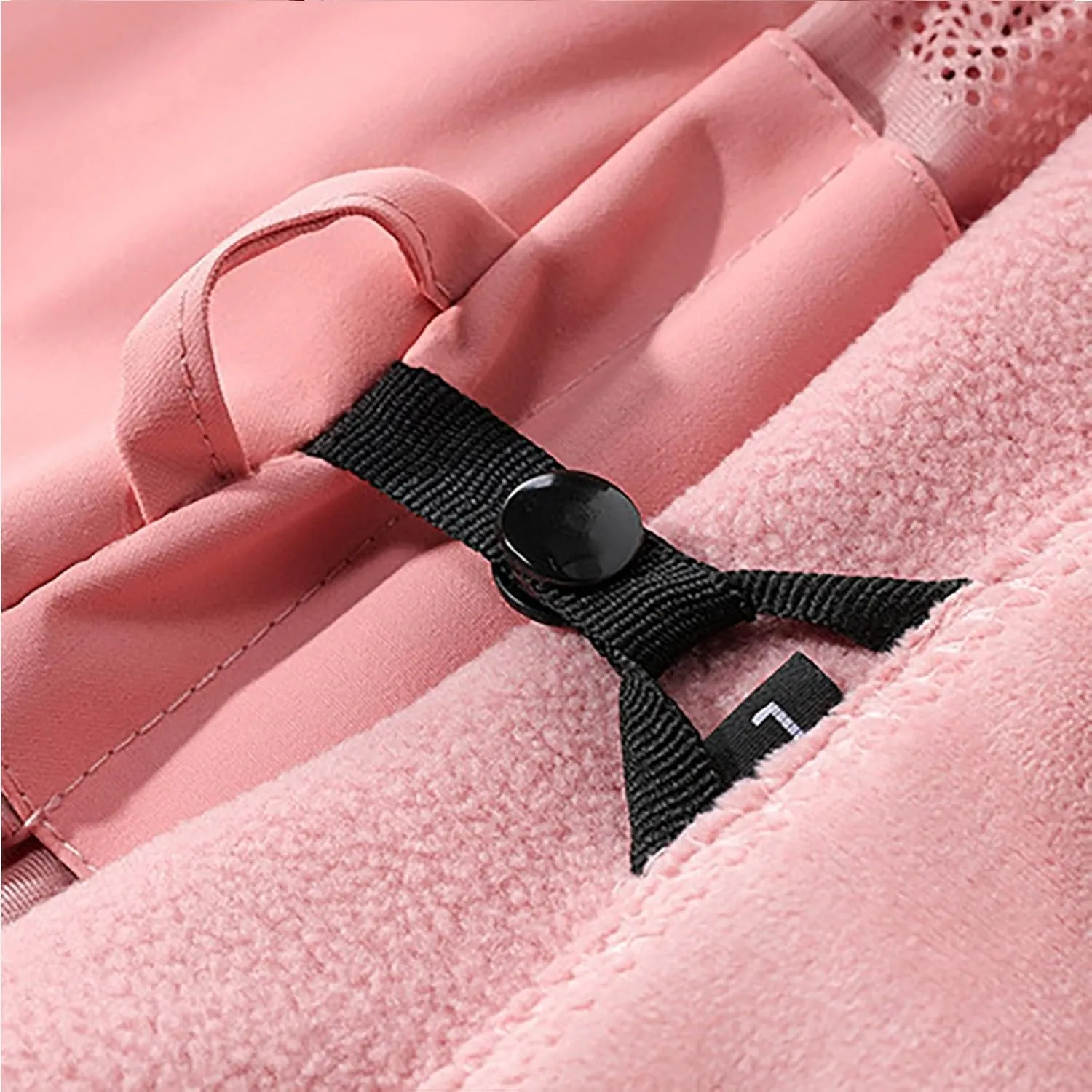 NATHGAM Women's Waterproof Hiking Skiing Jacket 3 in 1 with Removable Hood Coat Thicken Fleece Lined Winter Warm Rain Coat