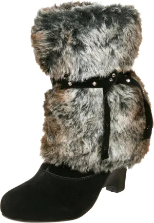 Naughty Monkey Women's D-Lux Faux Fur Boot