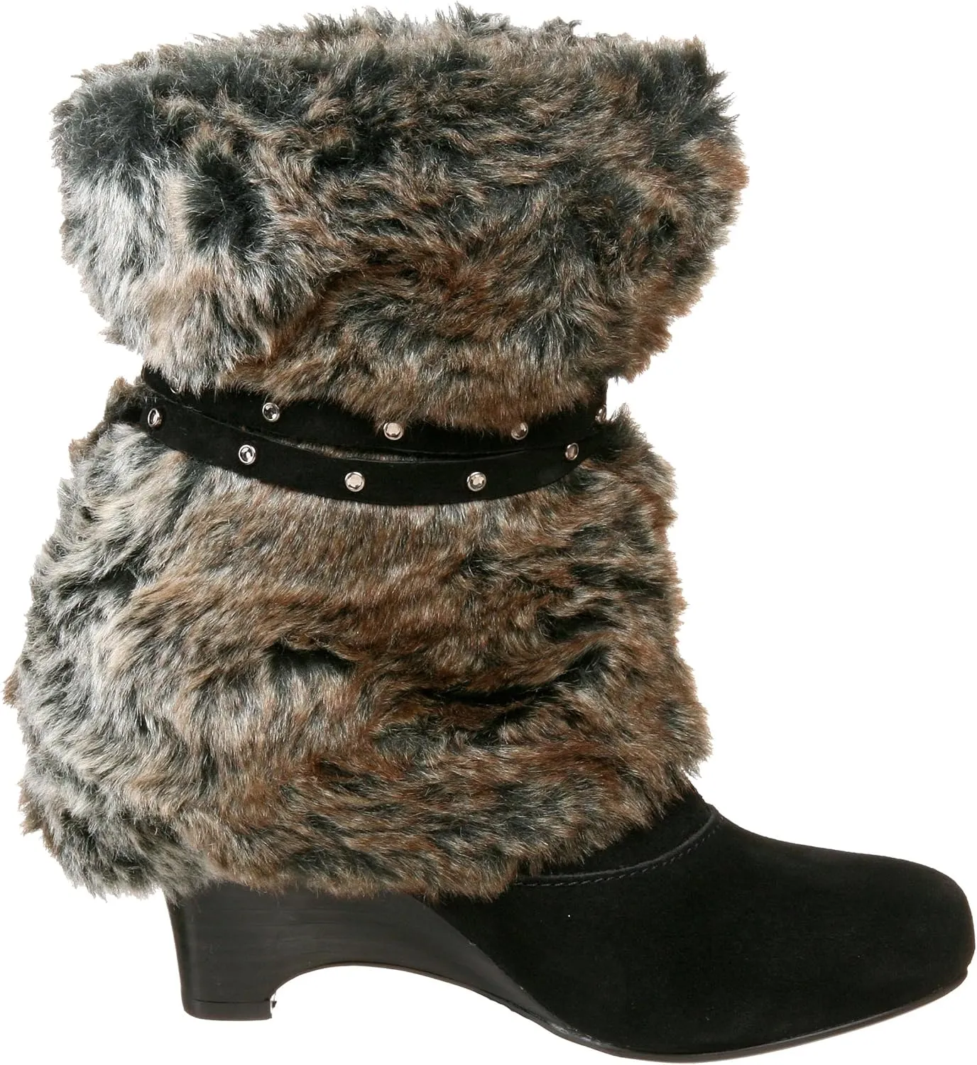 Naughty Monkey Women's D-Lux Faux Fur Boot