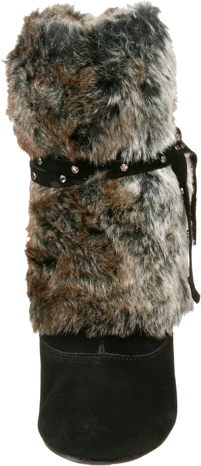 Naughty Monkey Women's D-Lux Faux Fur Boot