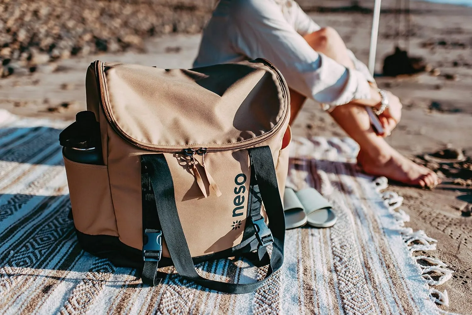 Neso Beach Tote, Use as a Carry-On, Beach Bag or Backpack
