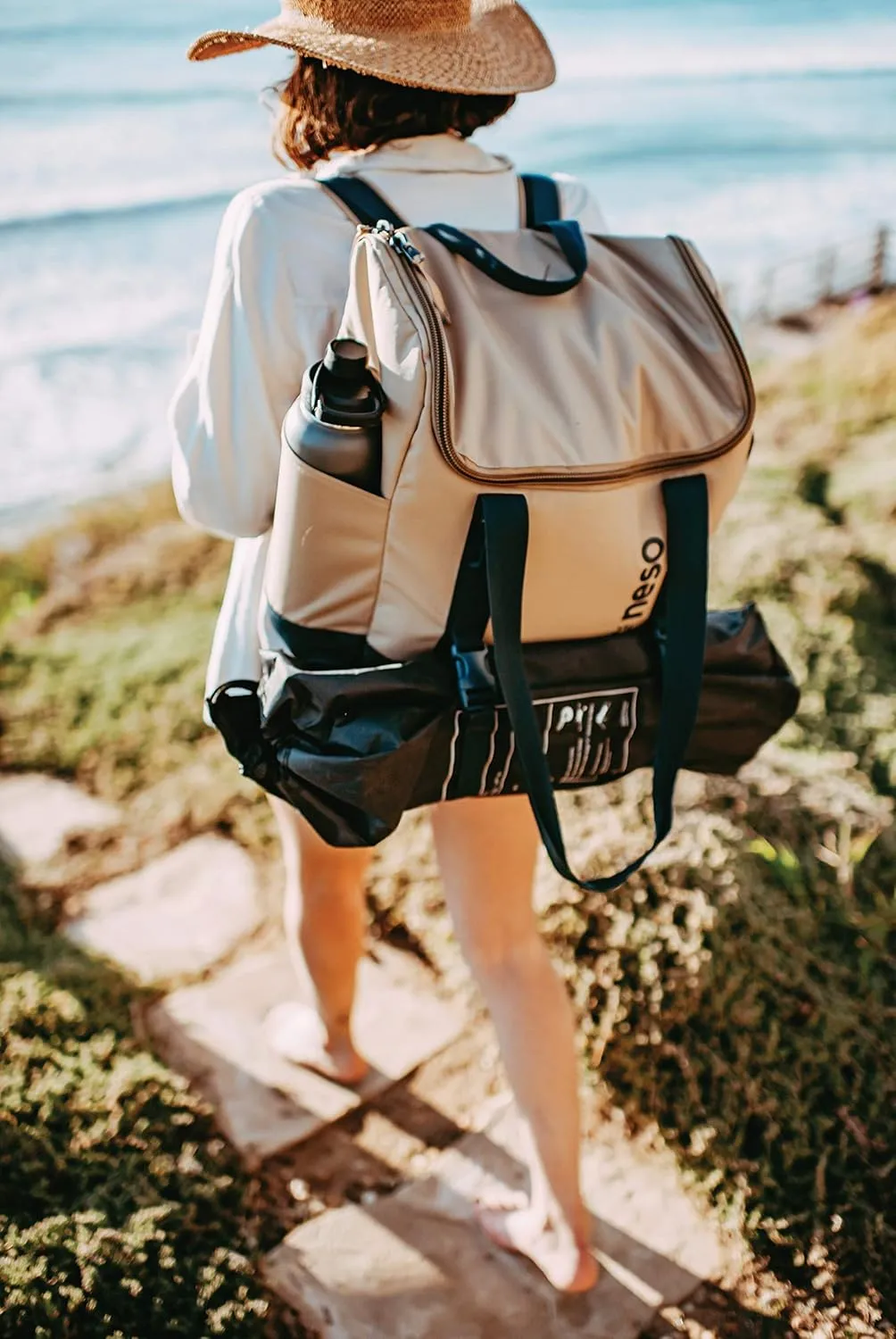 Neso Beach Tote, Use as a Carry-On, Beach Bag or Backpack