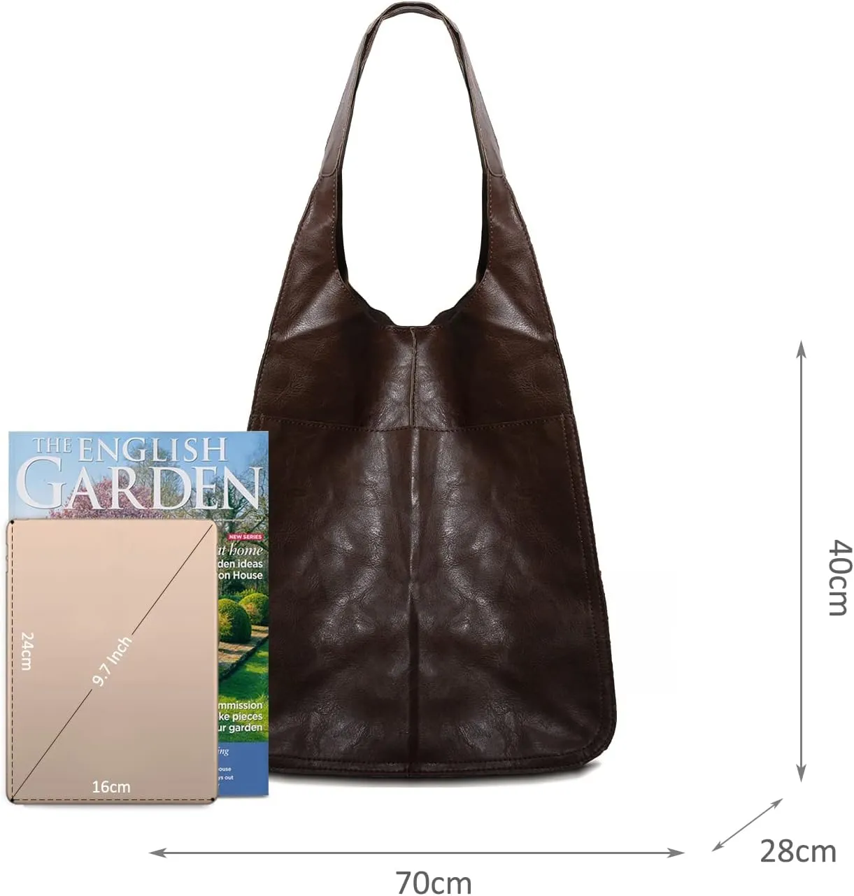 NICOLE & DORIS Large Carry on Handbags Oversized Tote Bags for Women Hobo and Shoulder Bags Soft PU Leather Shopping Bag