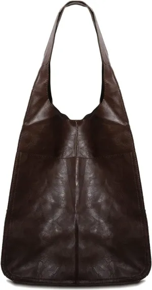 NICOLE & DORIS Large Carry on Handbags Oversized Tote Bags for Women Hobo and Shoulder Bags Soft PU Leather Shopping Bag