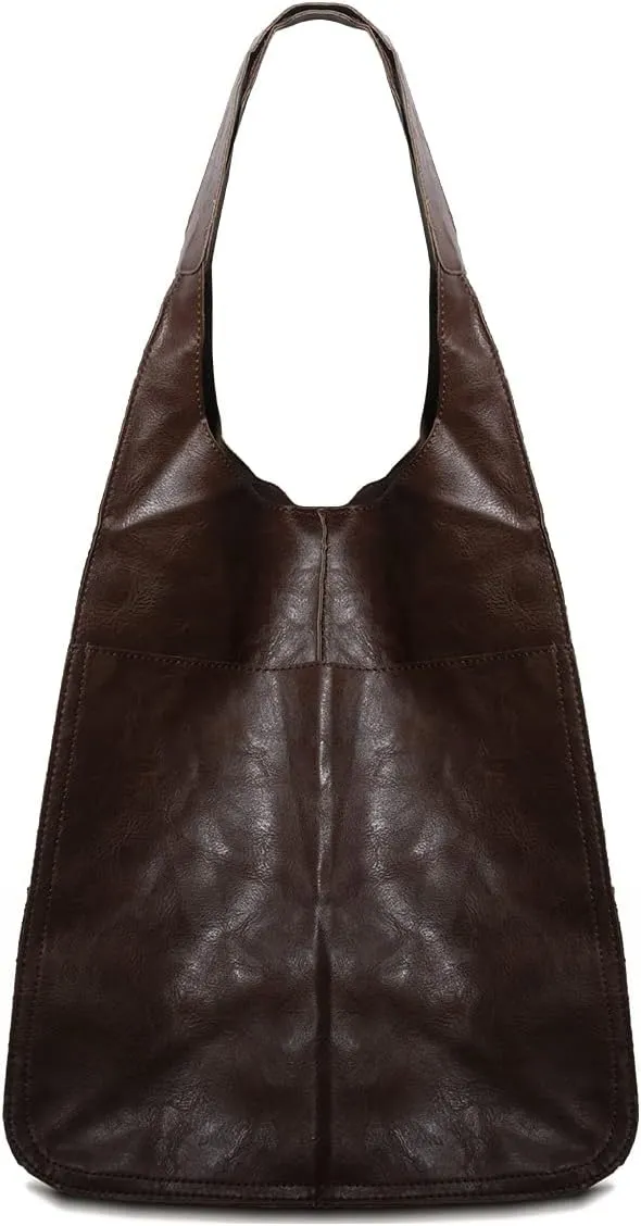NICOLE & DORIS Large Carry on Handbags Oversized Tote Bags for Women Hobo and Shoulder Bags Soft PU Leather Shopping Bag