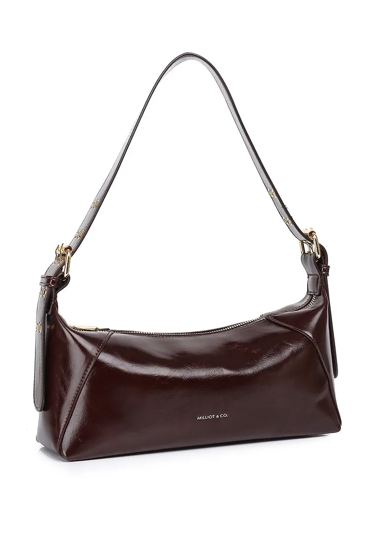 Ninny Belted Shoulder Bag (Coffee)