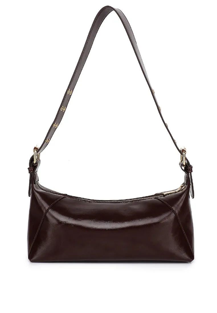 Ninny Belted Shoulder Bag (Coffee)
