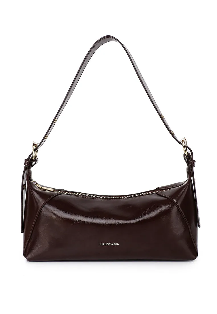 Ninny Belted Shoulder Bag (Coffee)