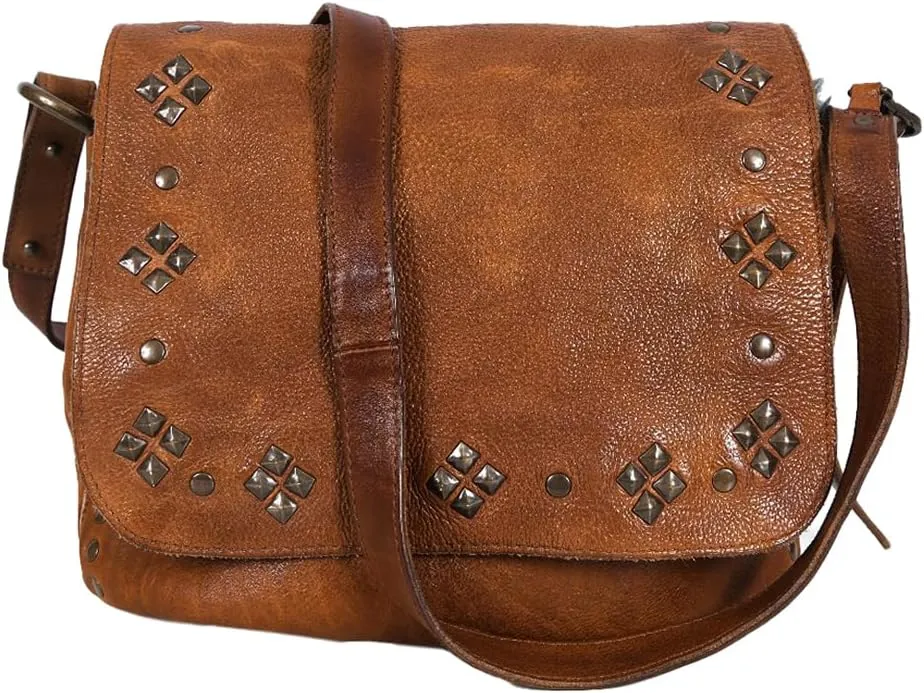 Nmbgr105Lb Cross Body I Vintage Handmade Genuine Cowhide Leather Women Bag Western Handbag Purse