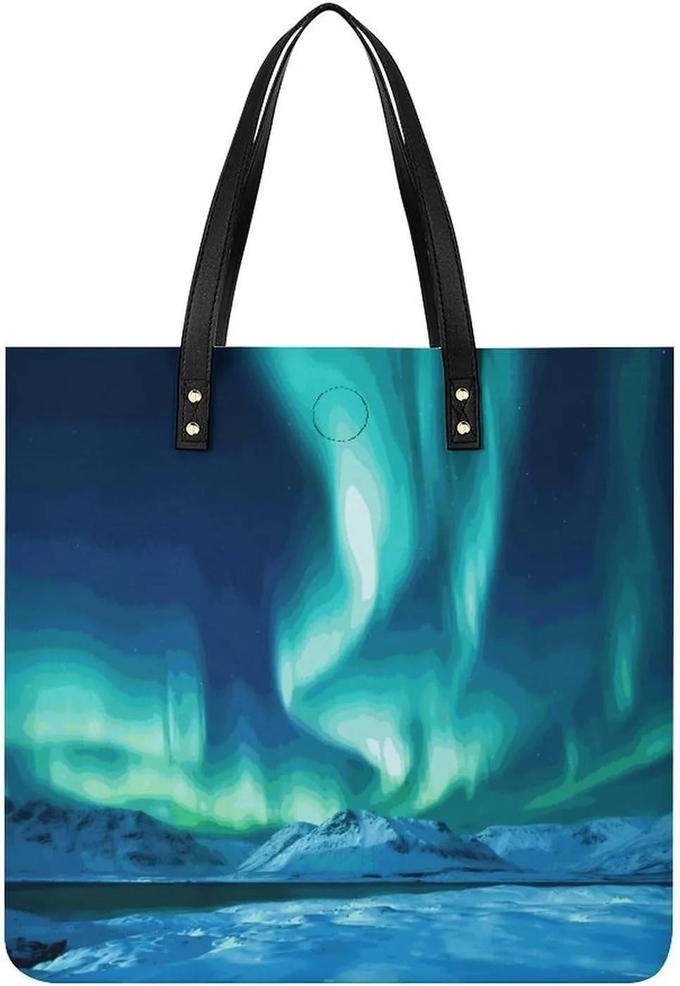 Northern Lights Large Leather Handbags Women Fashion Handbag Multifunctional Travel Bag It Is A Great Gift for Mothers, Teachers, Friends, Bridesmaids