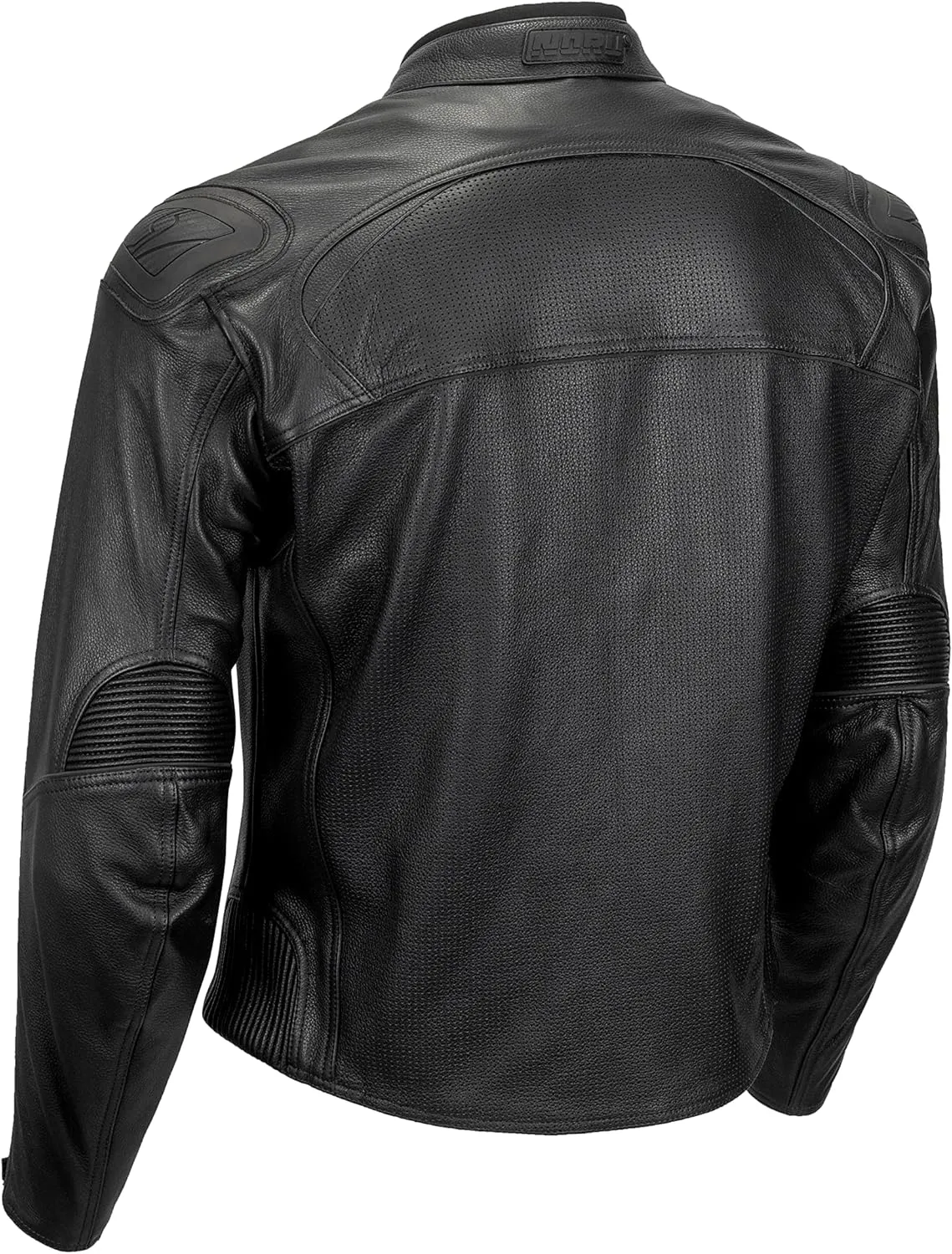 Noru Men's Maruchi Armored Cowhide Leather Sport Riding Jacket with Removable Quilted Vest Liner
