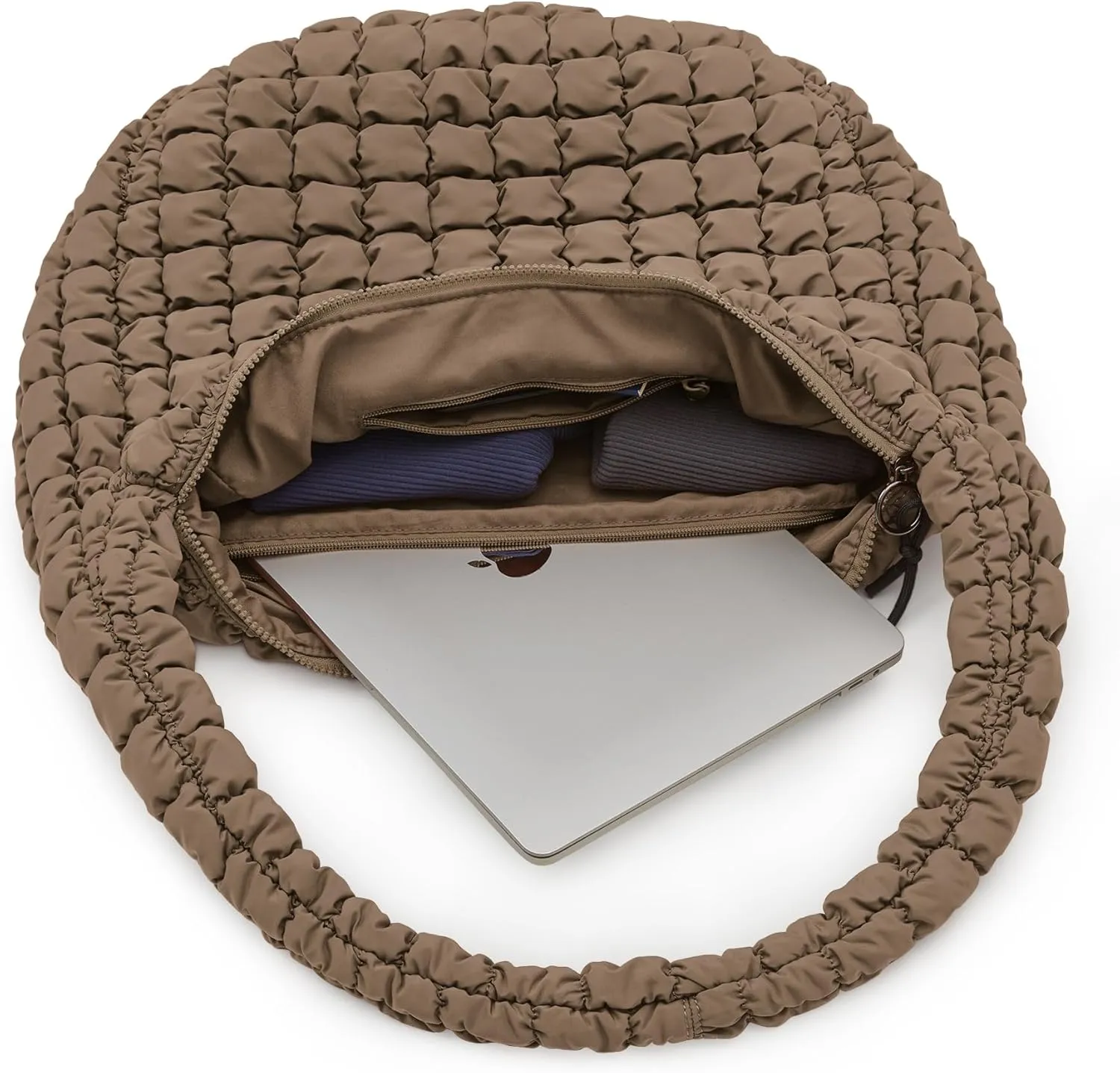ODODOS Quilted Carryall Tote Bag for Women Crossbody Large Hobo Lightweight Padding Shoulder Bag