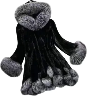 OIOLOYJM 2023 Fall Fashion Winter Coat for Women Warm Hooded Outerwear Thick Padded Jacket Loose Fleece Oversized Faux Fur Hooded Coats