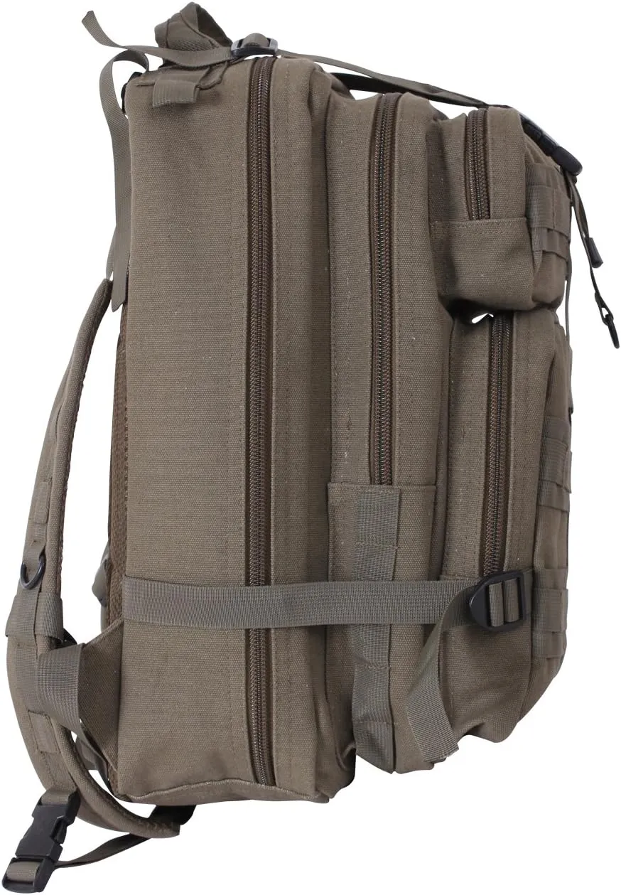 Olive Drab Tactical Canvas Go Pack Backpack