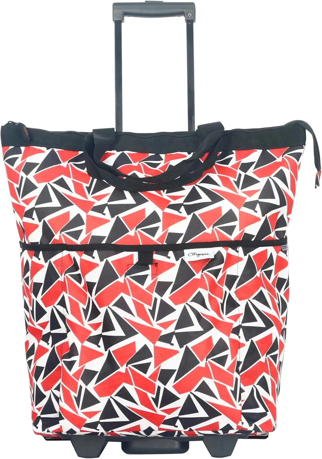 Olympia U.S.A. "FASHIONISTA Rolling Carry-on Luggage Tote, Miami Red