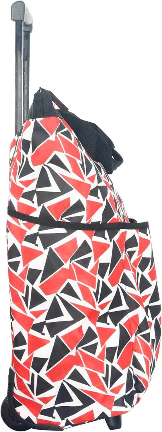 Olympia U.S.A. "FASHIONISTA Rolling Carry-on Luggage Tote, Miami Red