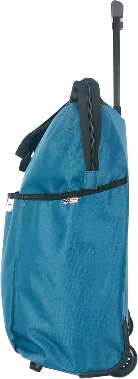 Olympia U.S.A. "FASHIONISTA Rolling Carry-on Luggage Tote, Steel Blue