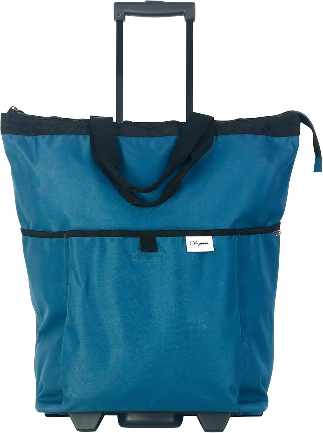 Olympia U.S.A. "FASHIONISTA Rolling Carry-on Luggage Tote, Steel Blue