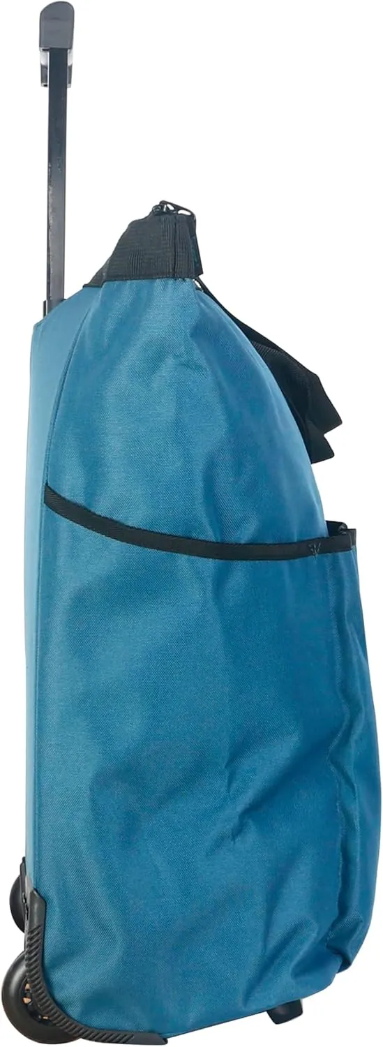 Olympia U.S.A. "FASHIONISTA Rolling Carry-on Luggage Tote, Steel Blue