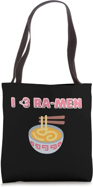 Oversized Fun Graphic Tee Cute Ramen Bowl Gym Pump Cover Tote Bag