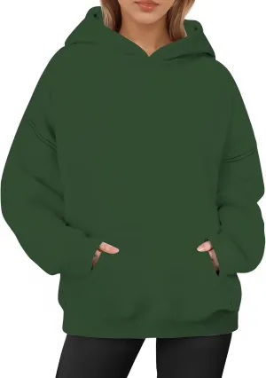 Oversized Hoodies for Women, Long Sleeve Fleece Womens Sweatshirt with Pocket Pullover Fall Outfits Winter Clothes
